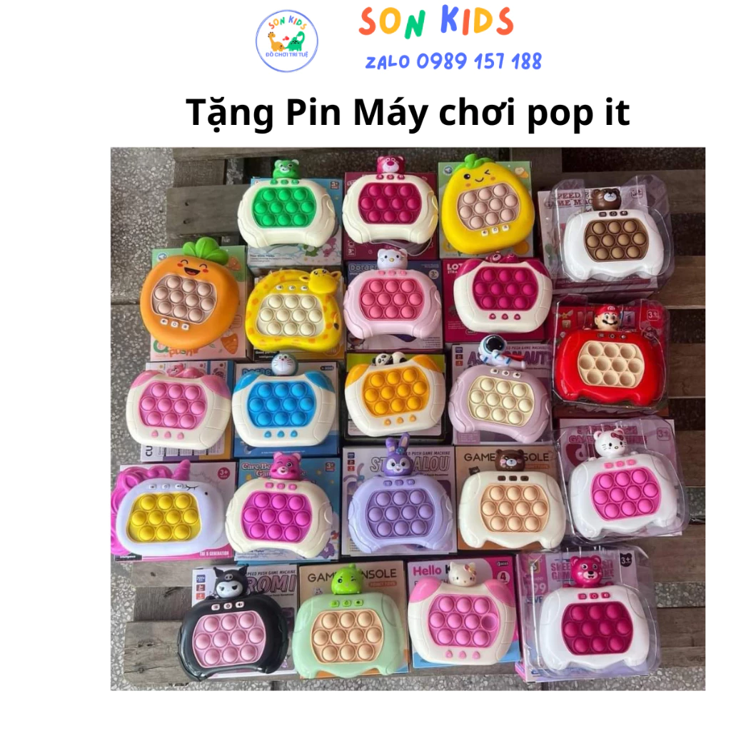 [TẶNG PIN] Máy Chơi Game Pop It Giải trí Bấm Nút Theo Nhạc Với 4 Chế Độ Chơi Khác Nhau Cho Trẻ Em Và Người Lớn - Hàng mớ