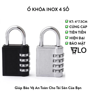 Ổ Khóa Inox Mật Mã 4 Số Kích thước 4x7.5 cm