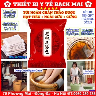 Thảo Dược Ngâm Chân , Ngâm Chân Thải Độc , Dược Liệu Chăm Sóc Sức Khỏe Tiện Dụng Túi 40 gói