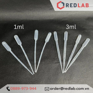 [100 cái] Pipet paster nhựa 1ml, 3ml hãng PT Medical, ống hút nhỏ giọt, transfer pipettes có chia vạch, có VAT