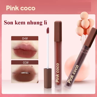 Son Môi Pink Coco Màu Satin Bền Màu Lâu Trôi Chất Nhung Mịn my.delwyn