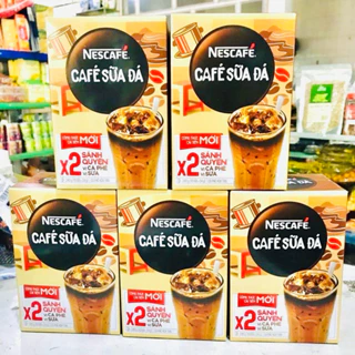 Cà Phê Sữa Đá Nescafe Hộp 240g (10 gói).