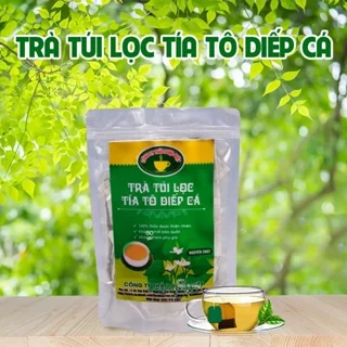 Combo 50 gói Trà túi lọc tía tô diếp cá, đánh bay gút,, giải cảm, giảm sốt, ngừa ho hen