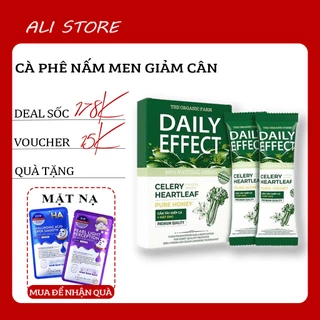 [CHÍNH HÃNG] Bột Cần Tây Diếp Cá Mật Ong Nước Uống Giảm Mụn Daily Effect Hộp 14 gói Nước Uống Detox