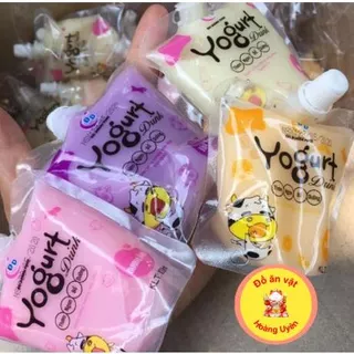 Bán sỉ nước uống hương sữa chua Yogurt bịch 10 gói 100ml thơm mát giải nhiệt mùa hè, đồ ăn vặt cổng trường hot nhất