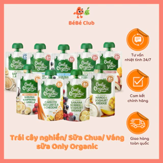 Trái cây nghiền/ Sữa Chua/ Váng sữa Only Organic 4-8M+ 120g