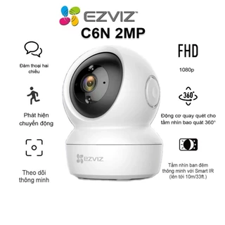 Camera Wifi Ezviz C6N H6C Full HD 1080P 2MP 4MP Xoay 360 Bảo Hành Chính Hãng 2 Năm-Đàm Thoại 2 Chiều