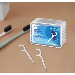 💠 1 Hộp 50 Cây 💠 Tăm chỉ nha khoa Dental Flossers tăm chỉ vệ sinh răng miệng