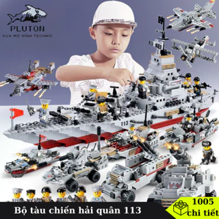 [1005 chi tiết] Đồ chơi lắp ráp City Tàu Chiến Hải Quân 25 cách chơi và 8 mô hình chiến hạm cung cấp bởi Pluton