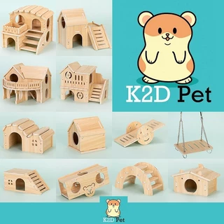 P30 Nhà ngủ gỗ hamster nhiều hình cho hamster