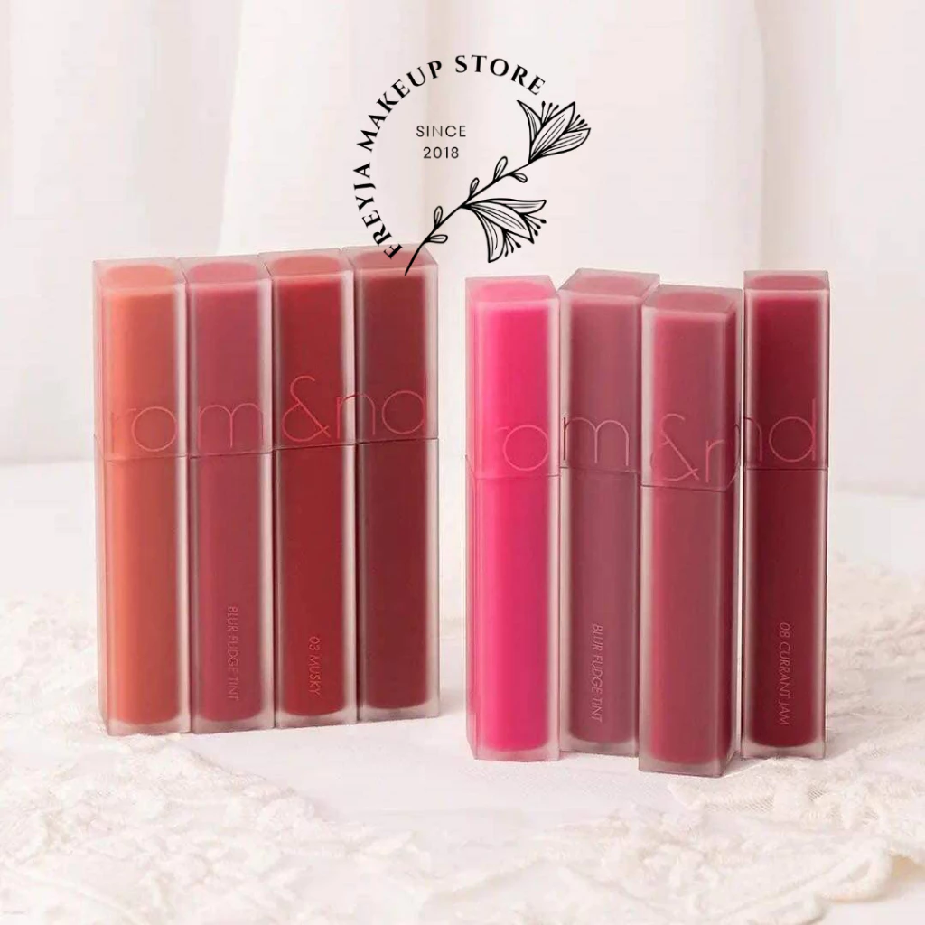 Son Kem lì Romand Blur Fudge Tint 5g - Son Kem Lì mịn môi Hàn Quốc Full 8 màu - Freyja.makeup