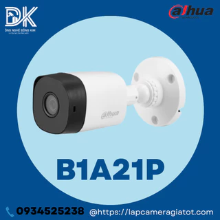 Camera Dahua DH HAC B1A21P 2m 1080p - Thân Trụ Ngoài Trời