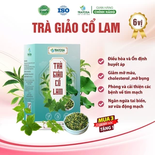 Trà giảo cổ lam TRATOSA 6 vị giúp hạ và ổn định huyết áp, giảm mỡ máu, mỡ bụng, phòng ngừa các vấn đề tim mạch