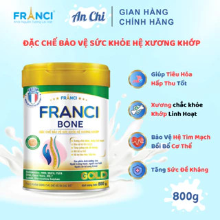 Sữa Franci Bone Gold tăng cường Canxi làm chắc xương, răng, chống loãng xương, Lon800g