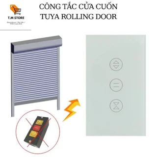 Công tắc cửa cuốn WiFi Tuya tắt bật hẹn giờ qua điện thoại