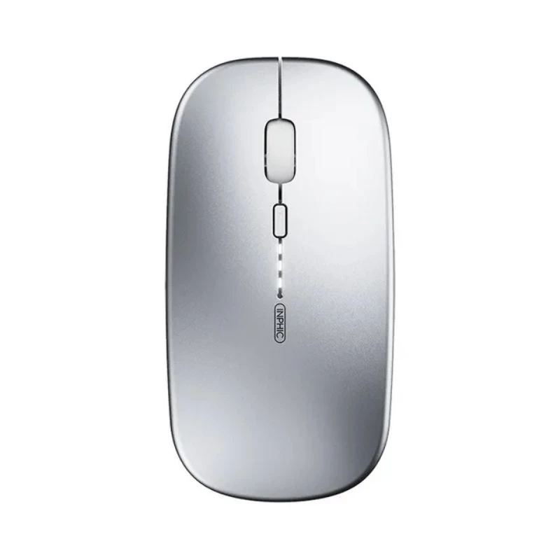 Chuột Bluetooth không dây sạc pin lại TEKKIN INPHIC M1P ko tiếng click sạc 1 lần dùng 8 tuần cho máy tính nhỏ gọn