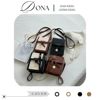 [Hàng loại 1] Túi xách nữ đeo chéo, đeo vai DONA Bag, dùng đi chơi, chất da đẹp, thời trang cao cấp size 13cm DB450