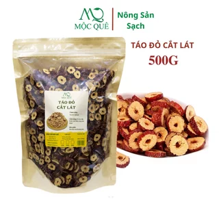 Táo Đỏ Cắt Lát Khô Mộc Quê 500g Giòn Thơm Ngọt