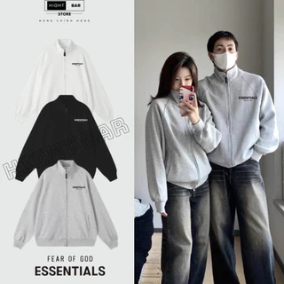 Áo Hoodie Zip Nỉ ESSENTIALS Nam Nữ Cổ Đứng Chất nỉ Bông Cao Cấp Chuẩn Form Unisex Chính Hãng , Cao Cấp Qtk04 Hight Bar