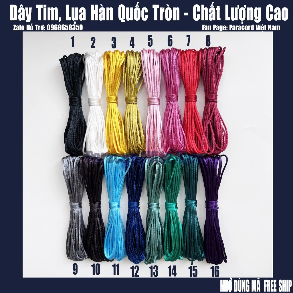 Dây Tim, Dây Lụa Hàn Quốc chất lượng cao - tròn đều 5 mét
