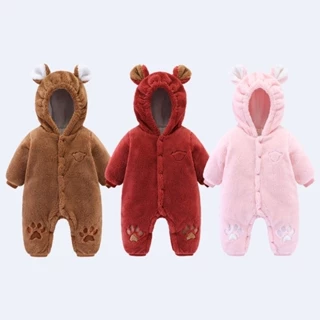 Bộ body ủ gấu chần bông 3 lớp nhiều màu cho bé trai bé gái 0-12 tháng hàng quảng châu cao cấp