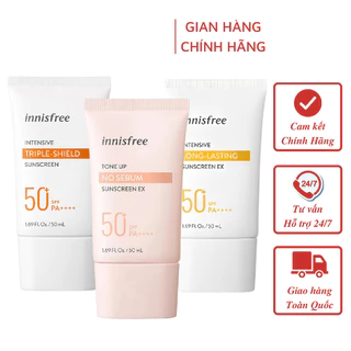 Kem chống nắng lâu trôi làm sáng da innisfree Intensive Triple Care Sunscreen SPF50+