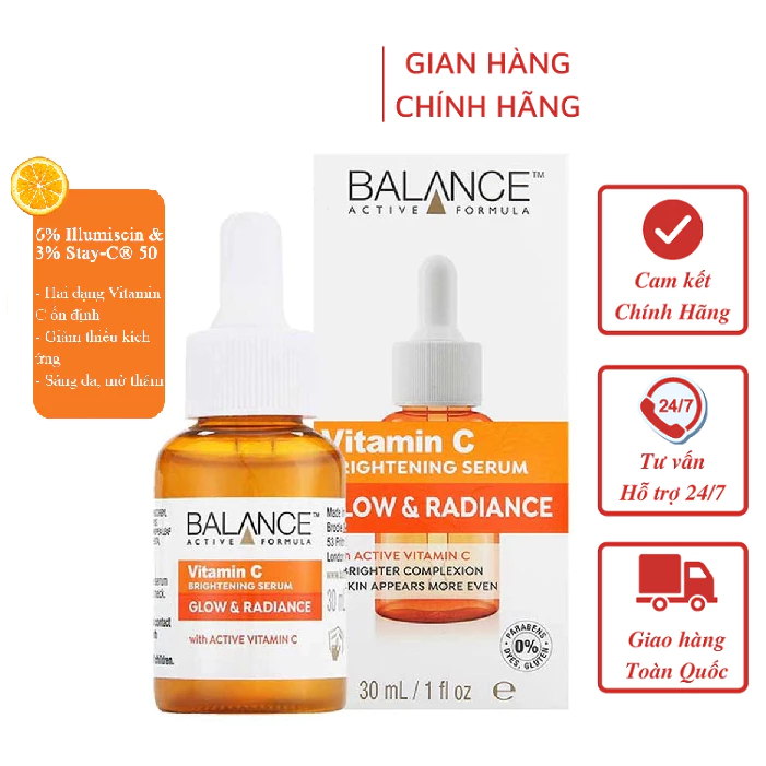 Serum làm mờ thâm và sáng da Balance Vitamin C 30ml