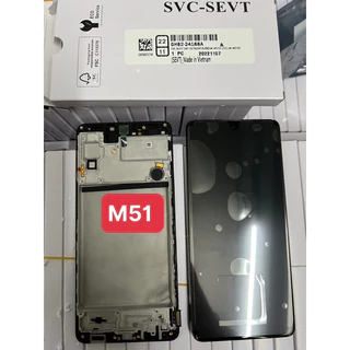 Màn hình Samsung M51 zin hãng liền khung