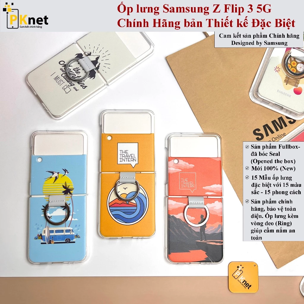 Ốp lưng Samsung Z Flip 3 Chính Hãng, bản Thiết kế Đặc biệt