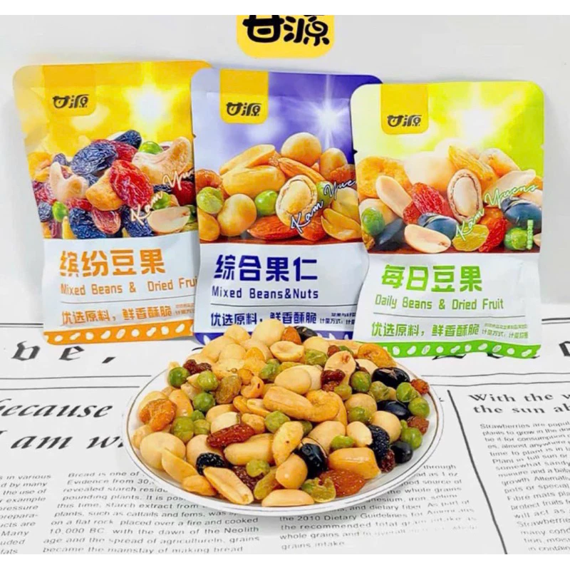 500gam hạt ngũ cốc 7 loại sấy khô tẩm vị healthy mix đủ vị