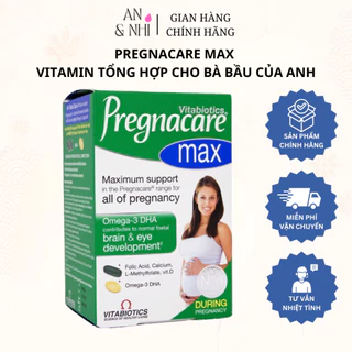 Vitamin tổng hợp cho bà bầu Pregnacare Max 84 viên bổ sung vitamin, acid folic và DHA cho bà bầu của Anh