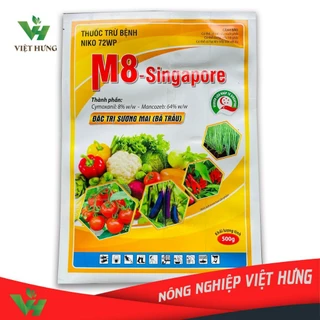Thuốc trừ bệnh cây trồng M8 - Singapore màu vàng khối lượng 500gr