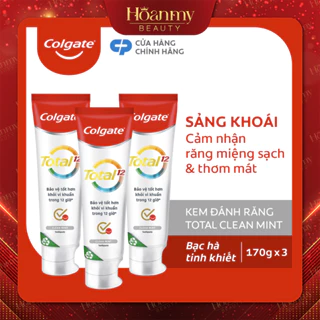 Kem đánh răng Colgate Total Clean Mint hương bạc hà bảo vệ toàn diện 12 giờ 170g [CHÍNH HÃNG]