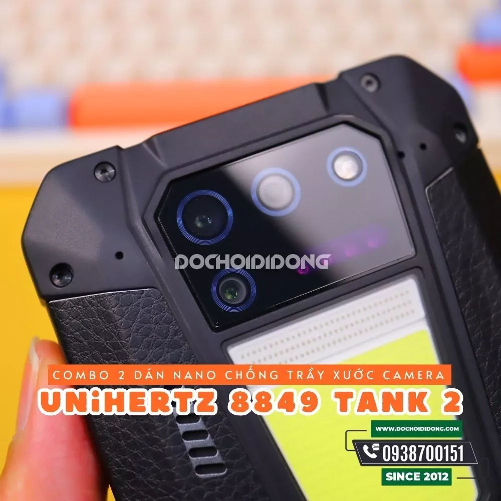 Miếng dán camera Unihertz 8849 TANK 2 nguyên liệu nhựa nano cao cấp