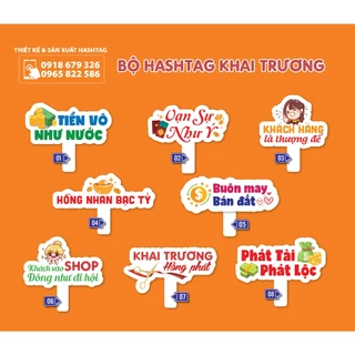 Hashtag khai trương cầm tay chụp ảnh, hashtag khai trương, Hashtag Grand Opening