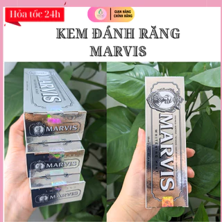 (Có tem phụ, Sẵn sỉ) Kem đánh răng Marvis Whitening Mint 85ml Trắng Răng, Sạch Khoang Miệng,Giảm Ê Buốt