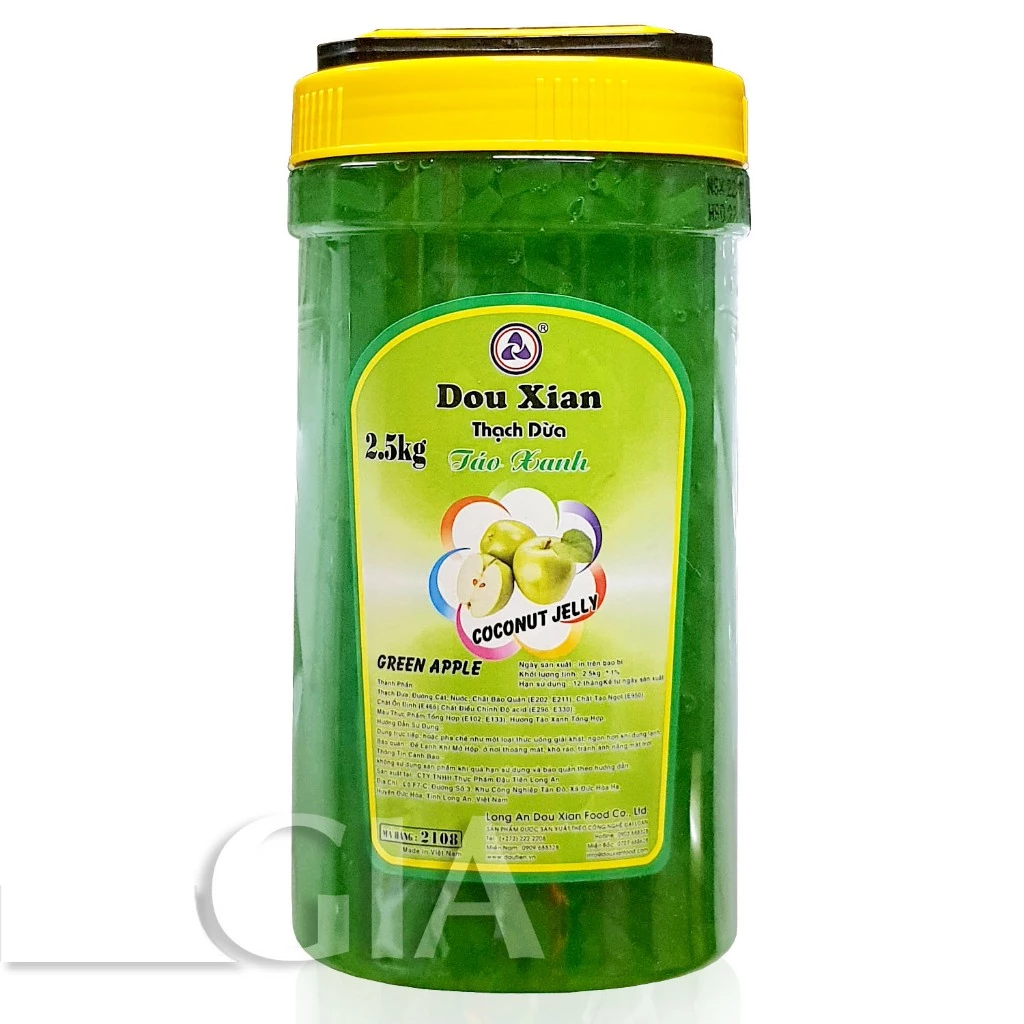 Thạch dừa Táo Douxian hộp 2.5kg