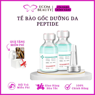 Tế bào gốc dưỡng da Peptide - Serum thu nhỏ lỗ chân lông, lấp đầy sẹo rỗ, da trắng sáng, mịn màng - ECOM BEAUTY