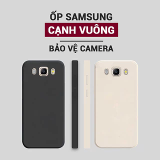 Ốp lưng Samsung Galaxy J510/ J5 2016/ J710/ J7 2016 viền vuông bảo vệ camera, chống bám vân tay