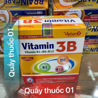 Viên uống Vitamin 3B B1-B6-B12 Viphar (hộp 100 viên)