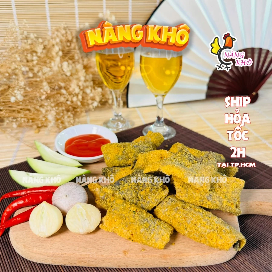 Da Cá Trứng Muối Singapore 250gr từ đồ ăn vặt Nàng Khô vừa ngon vừa rẻ