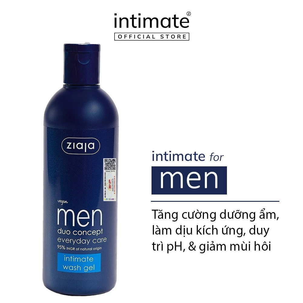 (LS) Dung Dịch Vệ Sinh Intimate Dành Cho Nam Giới ZIAJA Giúp Duy Trì pH 300ML