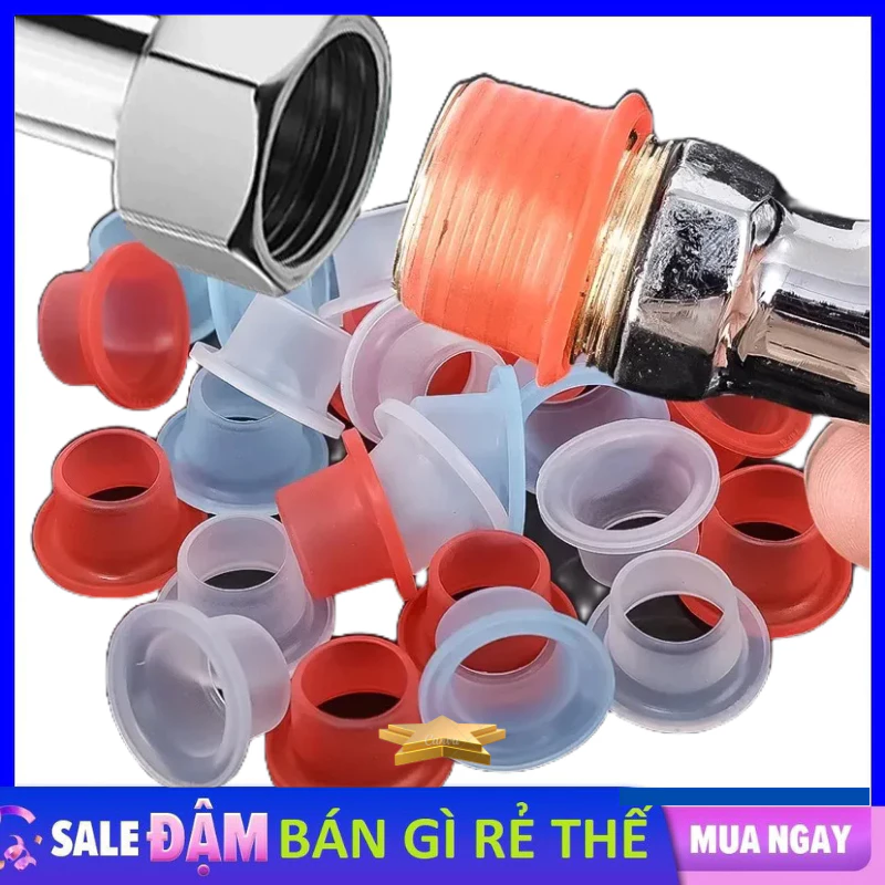 Set 50 Vòng Đệm Silicon Chống Rò Rỉ Đệm Gioăng Cao Su Nối Các Khớp Nối Căn Chỉnh Vòi Với Ống Nước#
