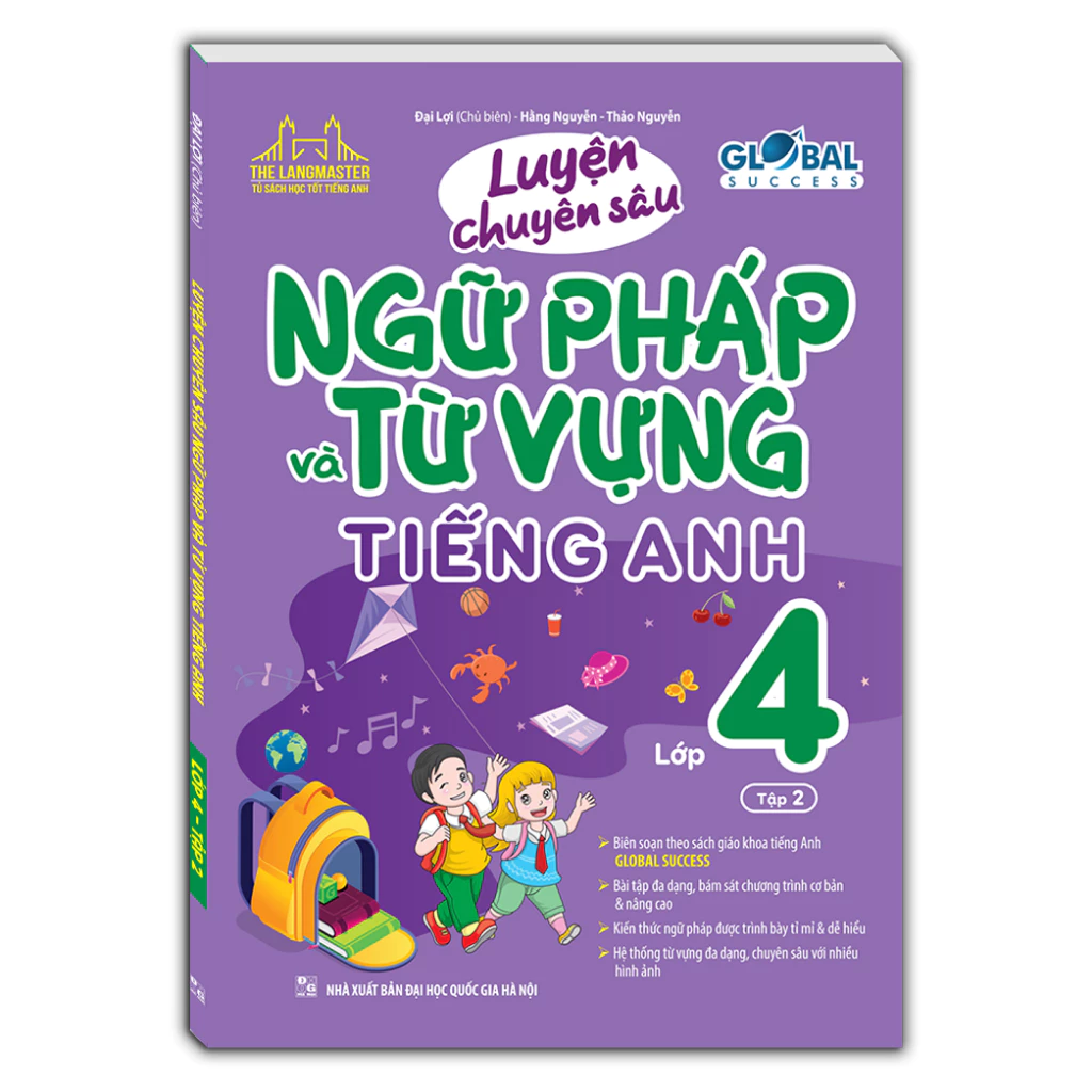 Sách -  Luyện chuyên sâu ngữ pháp và từ vựng tiếng anh lớp 4 tập 2