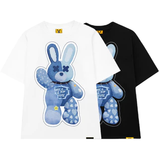 [LOCAL BRAND] Áo thun Bad Rabbit Jean Tee tay lỡ form rộng vải cotton - Thời trang nam nữ Streetwear Hàn Quốc