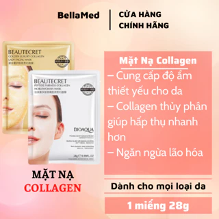 Mặt nạ thạch thủy tinh collagen BioAqua giúp da căng bóng, mịn màng