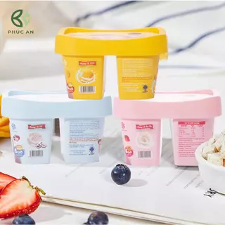 thạch kem pudding Phúc An hộp vuông mix 2 vị - Thực phẩm đồ ăn vặt bổ sung dinh dưỡng cho mọi lứa tuổi