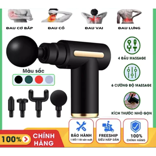 [Freeship]Máy Đấm Lưng Massage Cầm Tay Gun Mini, Máy Massage Cầm Tay Mini Toàn Thân 6 Cấp Độ Chuyên Sâu