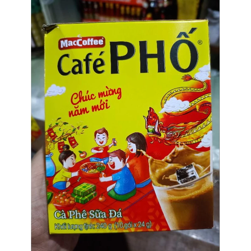 Hộp 10 gói cà phê sữa Phố