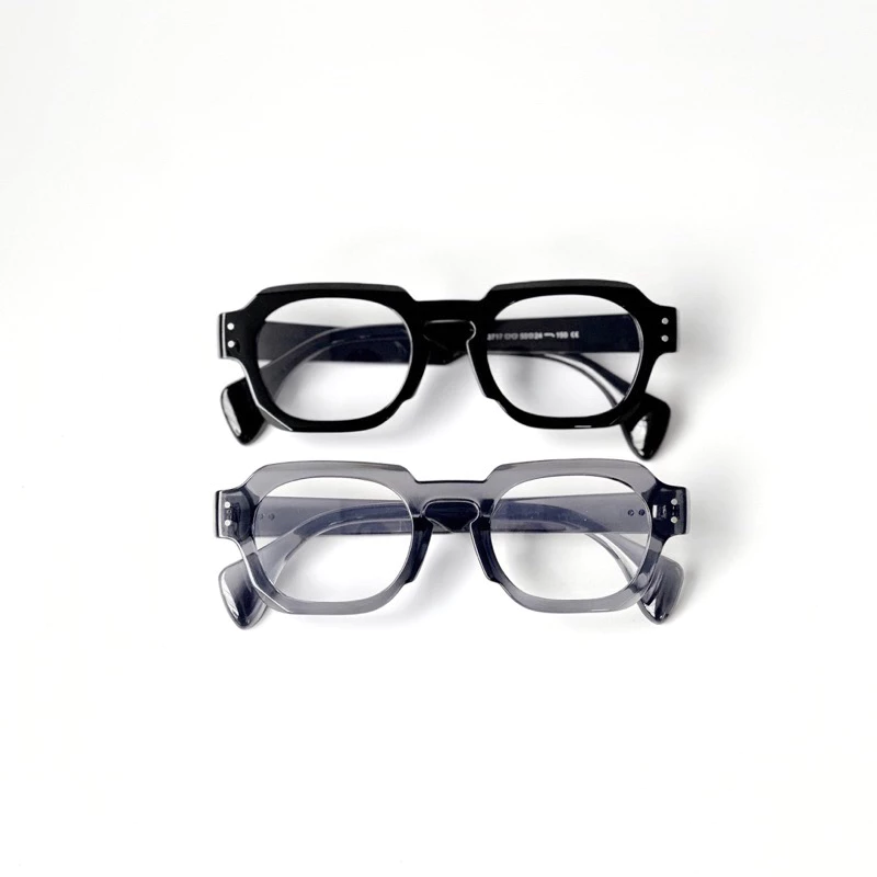 Kính giả cận, gọng kính cận nam nữ dáng unisex bo viền đa giác Z37177 Jolie eyewear